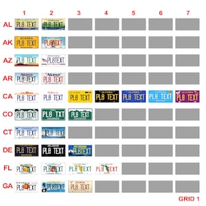 RC Car USA Licence Plates – American Scale Number Plate Accessories 1/5 1/8 1/10 1/12 1/14 1/18 1/24 image 3