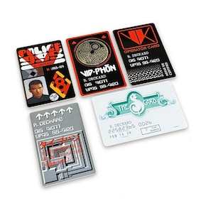 Blade Runner Rick Deckard Wallet Card Set - 2019 Movie Prop Cards (6 Karten)