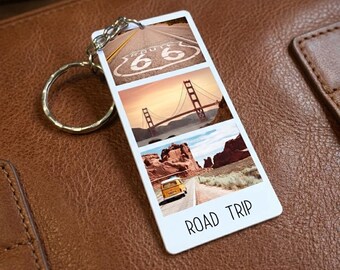 Personalised Photo Strip Keyring – Custom Keychain Gift for Mum, Dad, Girlfriend, Boyfriend, Valentine
