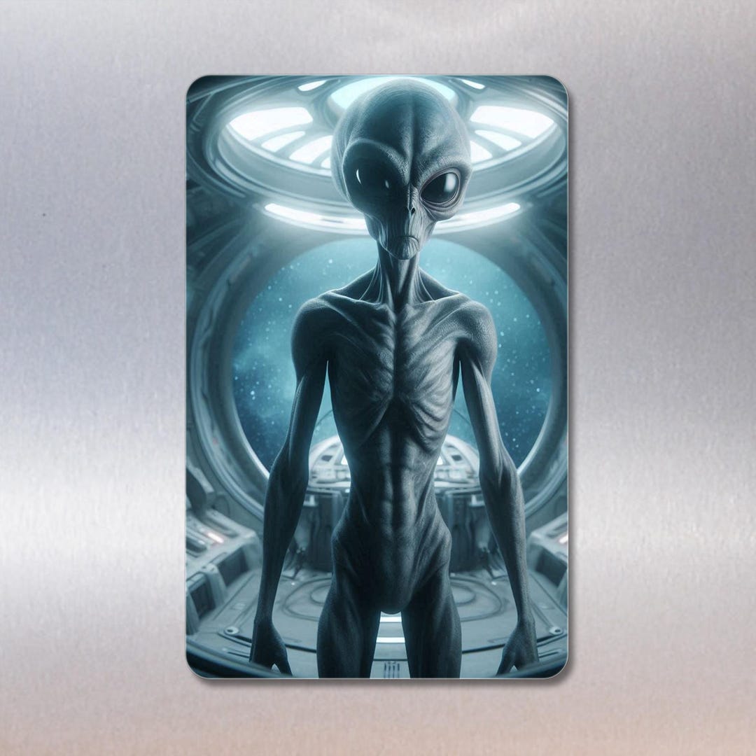 Grey Alien Fridge Magnet, UFO Sci-fi Gift - Etsy