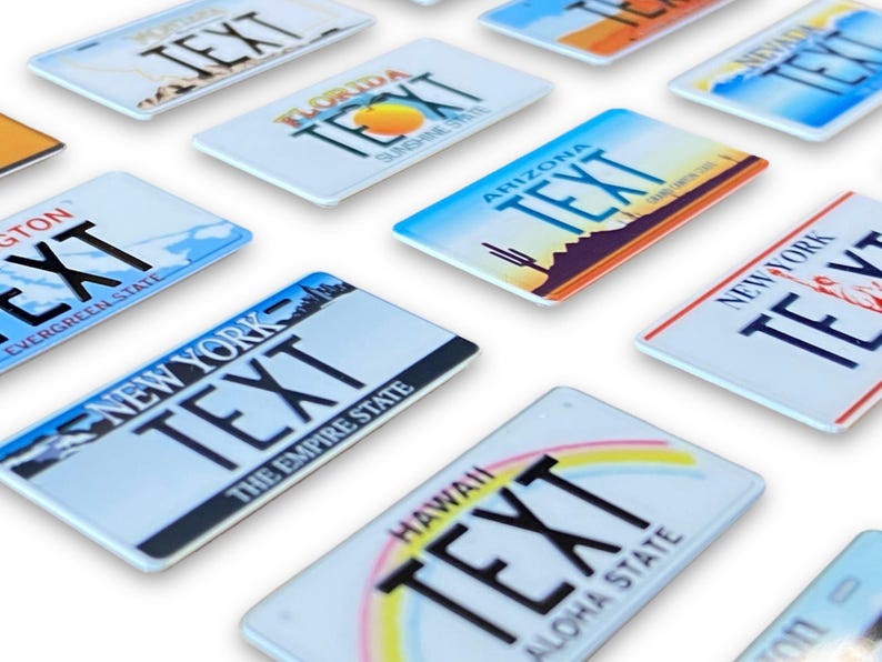 RC Car USA Licence Plates – American Scale Number Plate Accessories 1/5 1/8 1/10 1/12 1/14 1/18 1/24 image 10