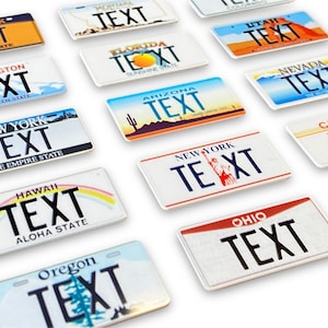 RC Model Car Truck USA American Scale Number License Plates Plate 1/5 - 1/8 - 1/10 - 1/12 - 1/14 - 1/18 - 1/24