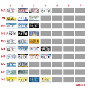 RC Car USA Licence Plates – American Scale Number Plate Accessories 1/5 1/8 1/10 1/12 1/14 1/18 1/24 image 5