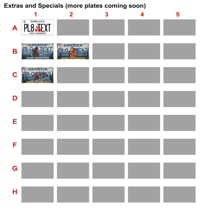 RC Car USA Licence Plates – American Scale Number Plate Accessories 1/5 1/8 1/10 1/12 1/14 1/18 1/24 image 8