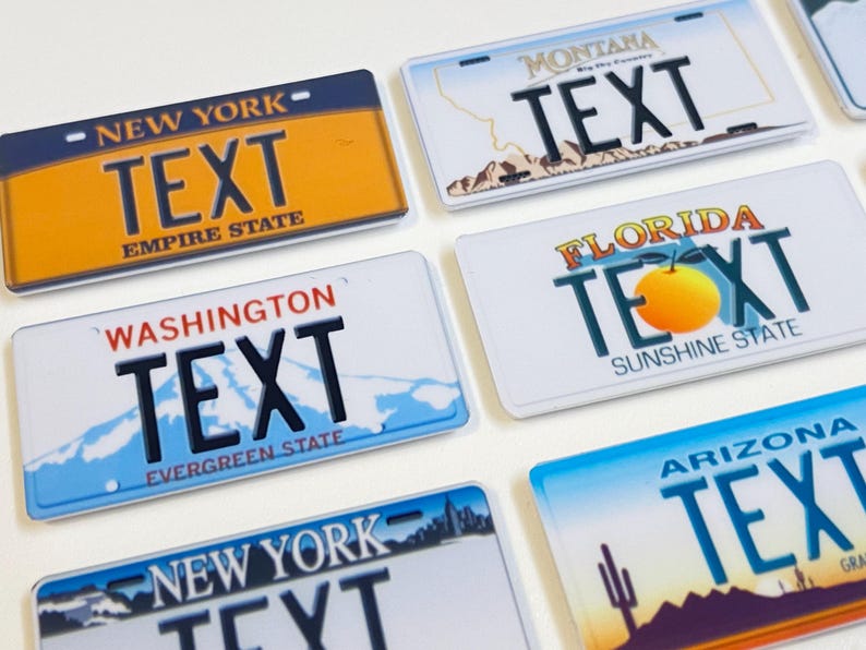 RC Car USA Licence Plates – American Scale Number Plate Accessories 1/5 1/8 1/10 1/12 1/14 1/18 1/24 image 12