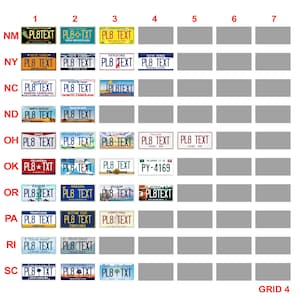 RC Car USA Licence Plates – American Scale Number Plate Accessories 1/5 1/8 1/10 1/12 1/14 1/18 1/24 image 6