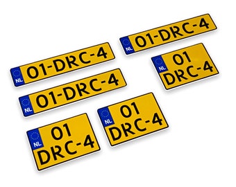 RC Modelauto Vrachtwagen Nederland Nederland Schaal Nummer Kentekenplaat 1/8 - 1/10 - 1/12 - 1/14 - 1/18