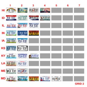 RC Car USA Licence Plates – American Scale Number Plate Accessories 1/5 1/8 1/10 1/12 1/14 1/18 1/24 image 4