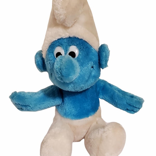 1979 Wallace Berrie Peyo Smurf Stuffed Plush Toy