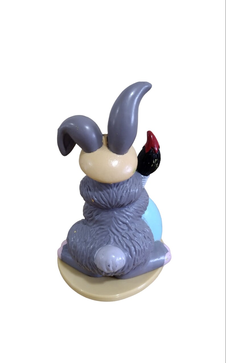 Trendmaster Rabbits Vintage Plastic Bunny Rabbit Artist Easter Decor Figurine Trendmasters ...