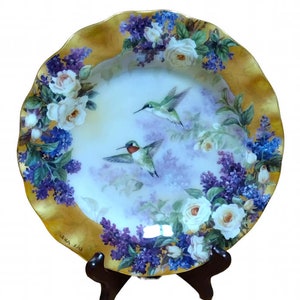 1999 Piatto in porcellana Delicate Treasures di Bradford Exchange Lena Liu, piatto da collezione