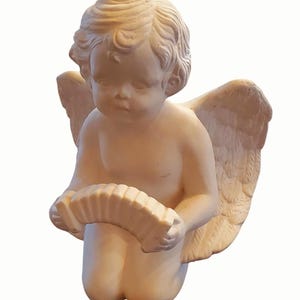 1996 Seated Ceramic Cherub Angel Vase Planter Collection New Holland