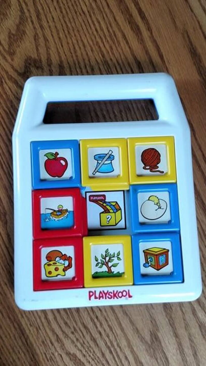 1990 Vintage Playskool Slide Square Toys for Kids | Etsy