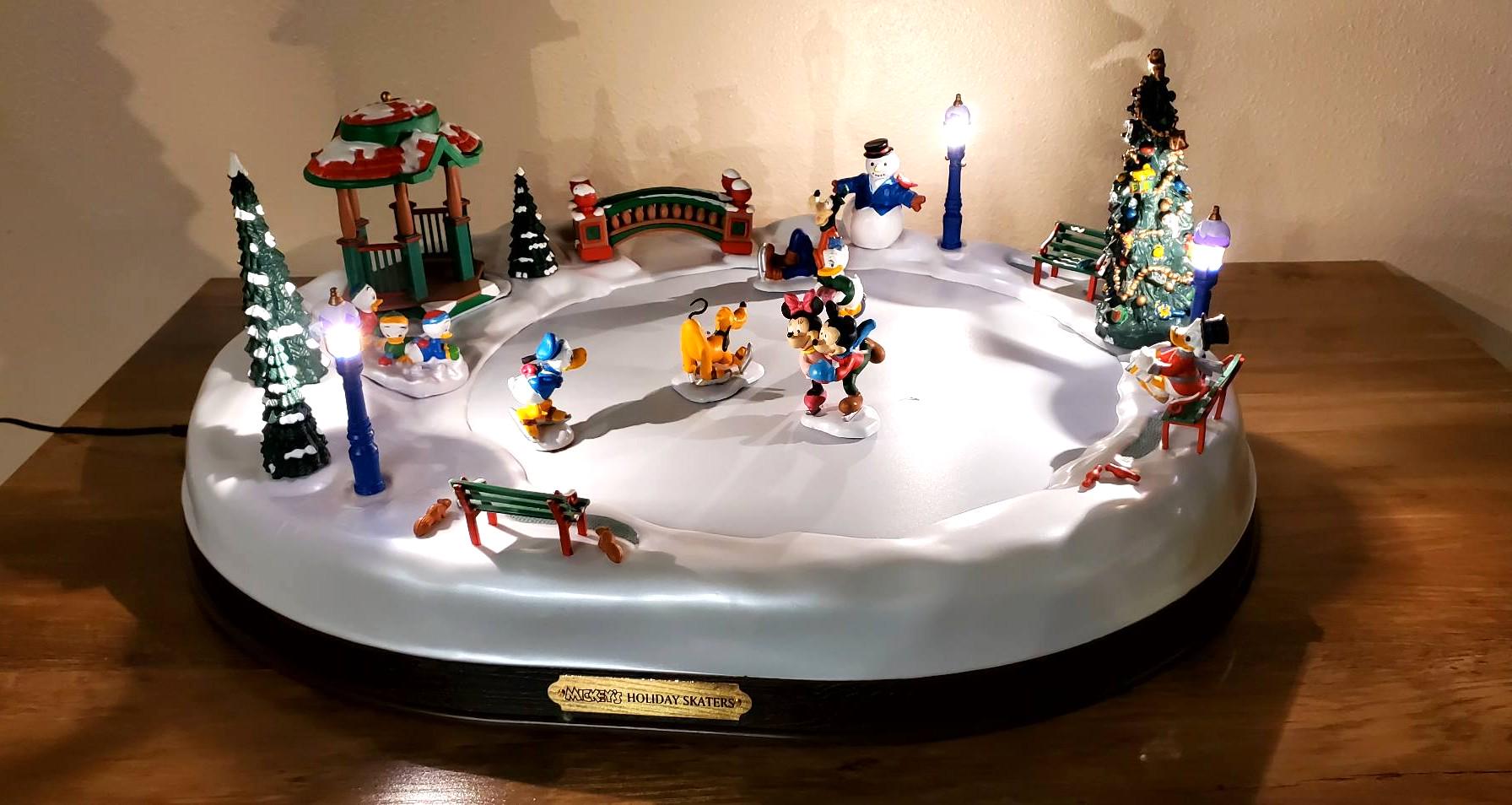1996 Mr Christmas Mickey's Holiday Skaters - Etsy