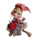 1995 Annalee Country Girl Bunny Rabbit With Apple Collectible - Etsy