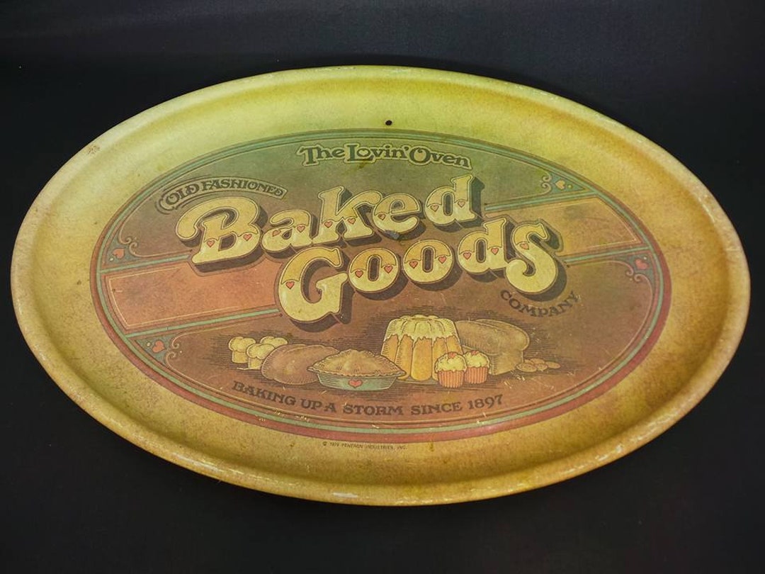The Lovin' Oven Old Fashioned Baked Goods Vintage 1979 Decorative Tray