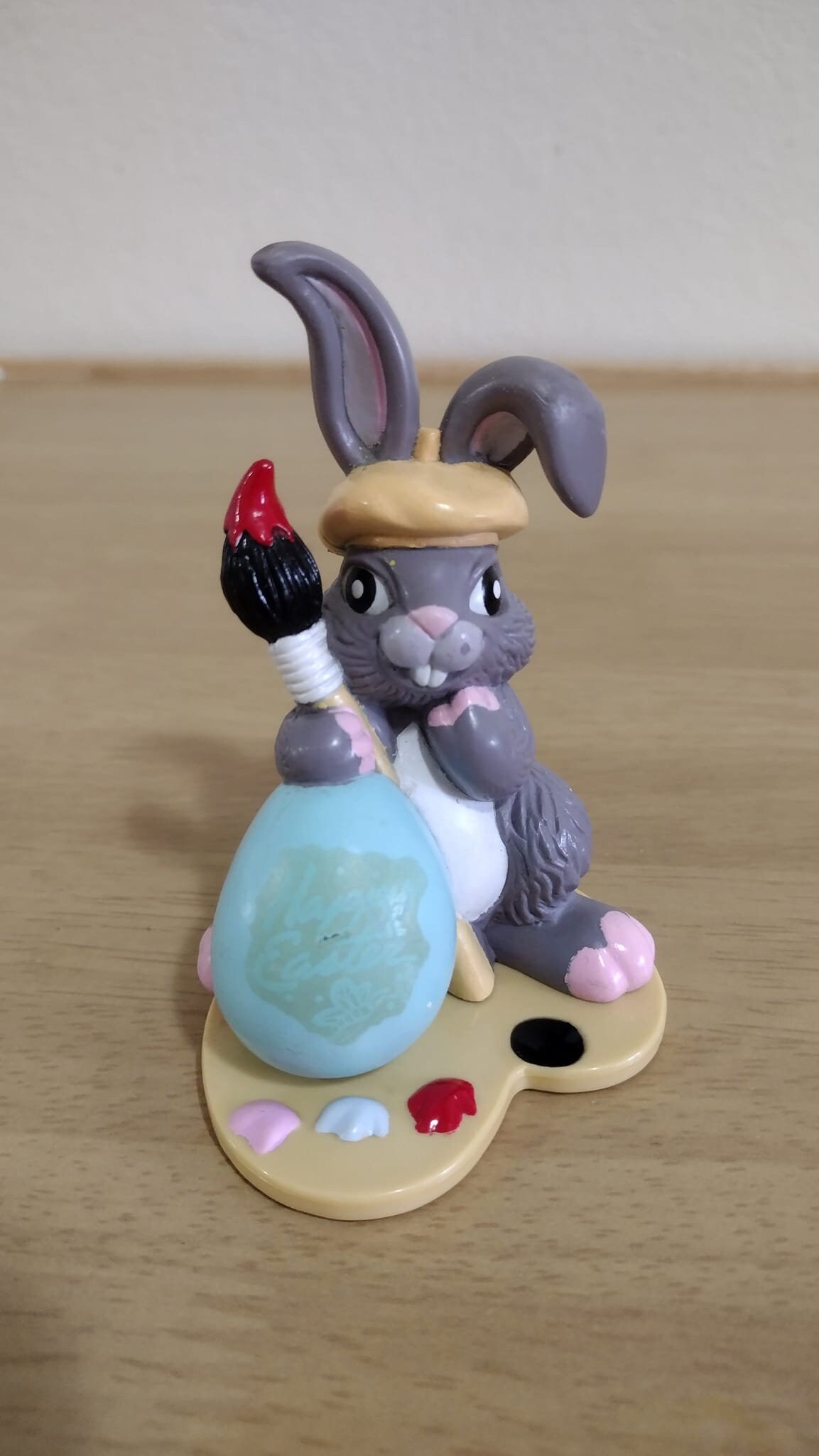Trendmaster Rabbits Vintage Plastic Bunny Rabbit Artist Easter Decor Figurine Trendmasters ...