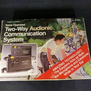 Vintage Realistic Voice-Operated Two-Way TRC-504 (21-404) Communication System Tested