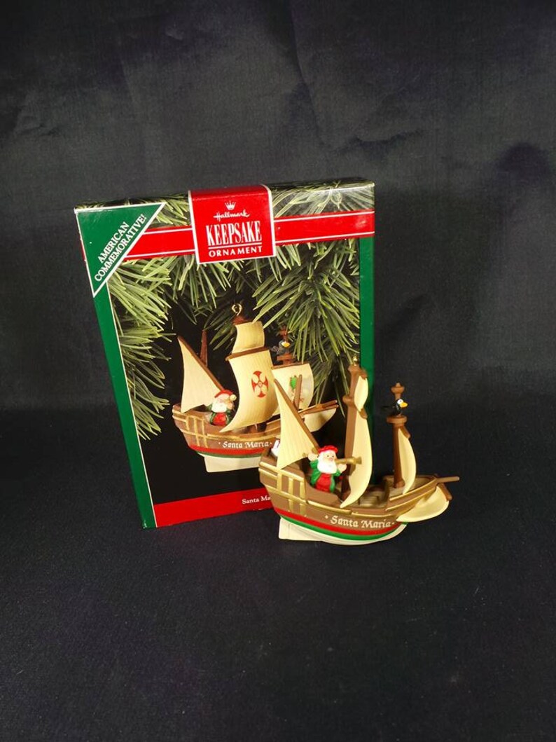 Hallmark Keepsake Ornament „Santa Maria“ – Gedenkmünze Als Schmuck-Anhänger, Handgefertigt, 1492–1992