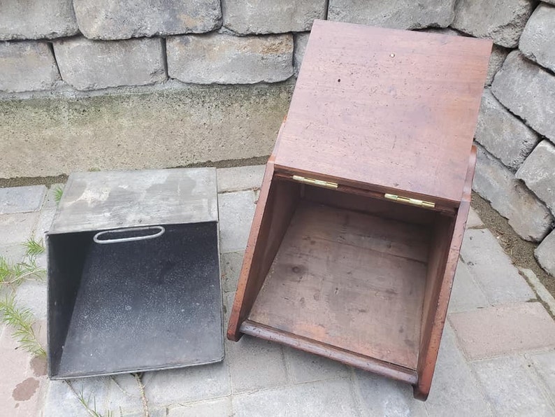 Vintage Holland Perdonium Coal Scuttle Box or Cabinet