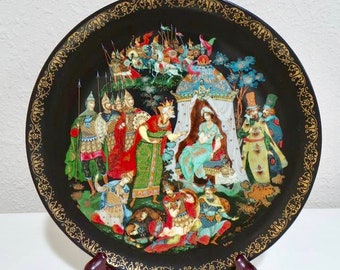 1989 Collectible Fairy Tale Ceramic Plate “The Golden Cockerel” Bradex No. 60-V25-1.3
