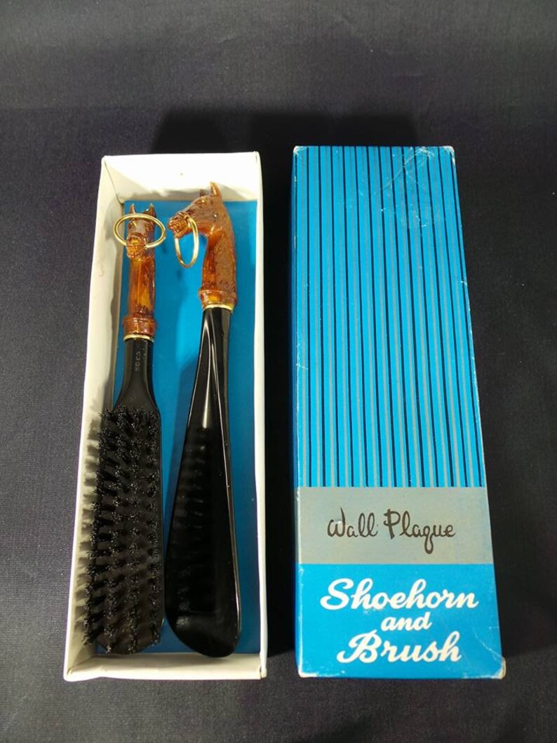 Vintage Horse Themed Brush and Shoe Horn Hong Kong