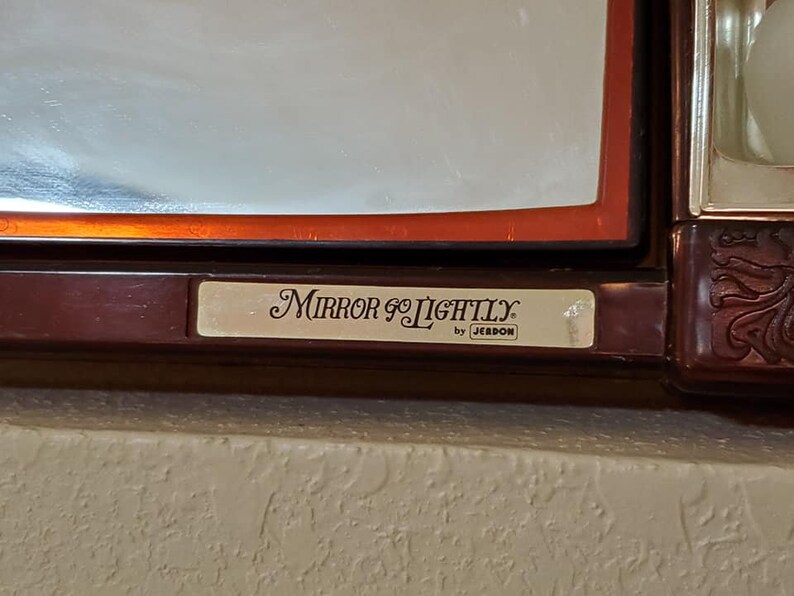 Vintage Mirror Go Lightly Makeup Mirror Jerdon Etsy