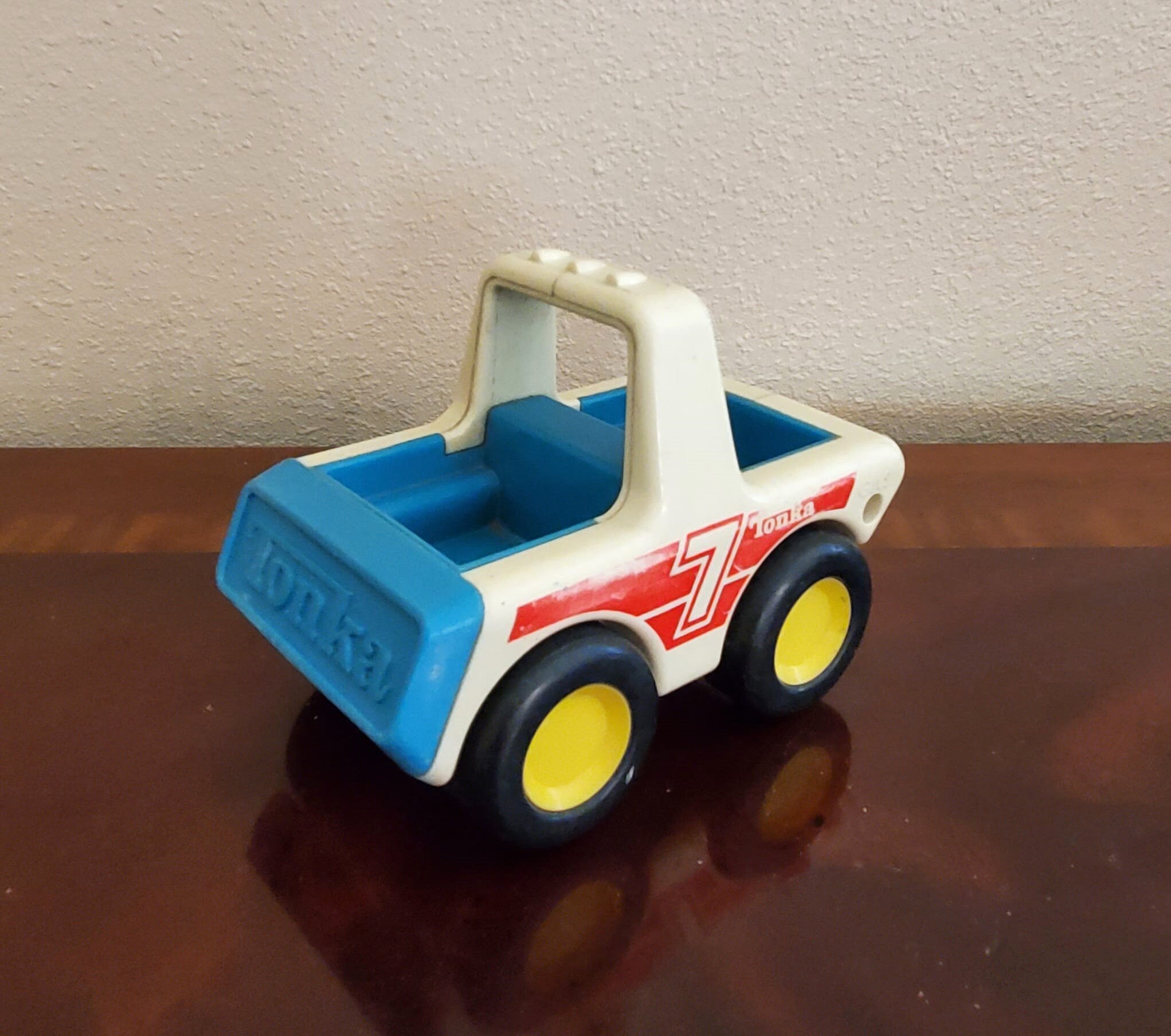 1987 Bandai Tonka White #7 Truck Toy Car, Collectible Toy Cars - Etsy