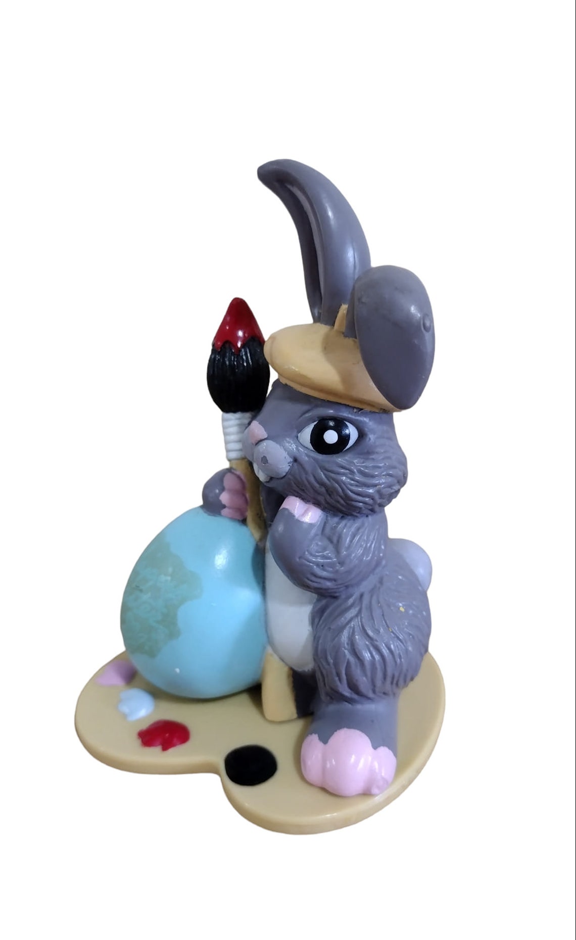 Trendmaster Rabbits Vintage Plastic Bunny Rabbit Artist Easter Decor Figurine Trendmasters ...