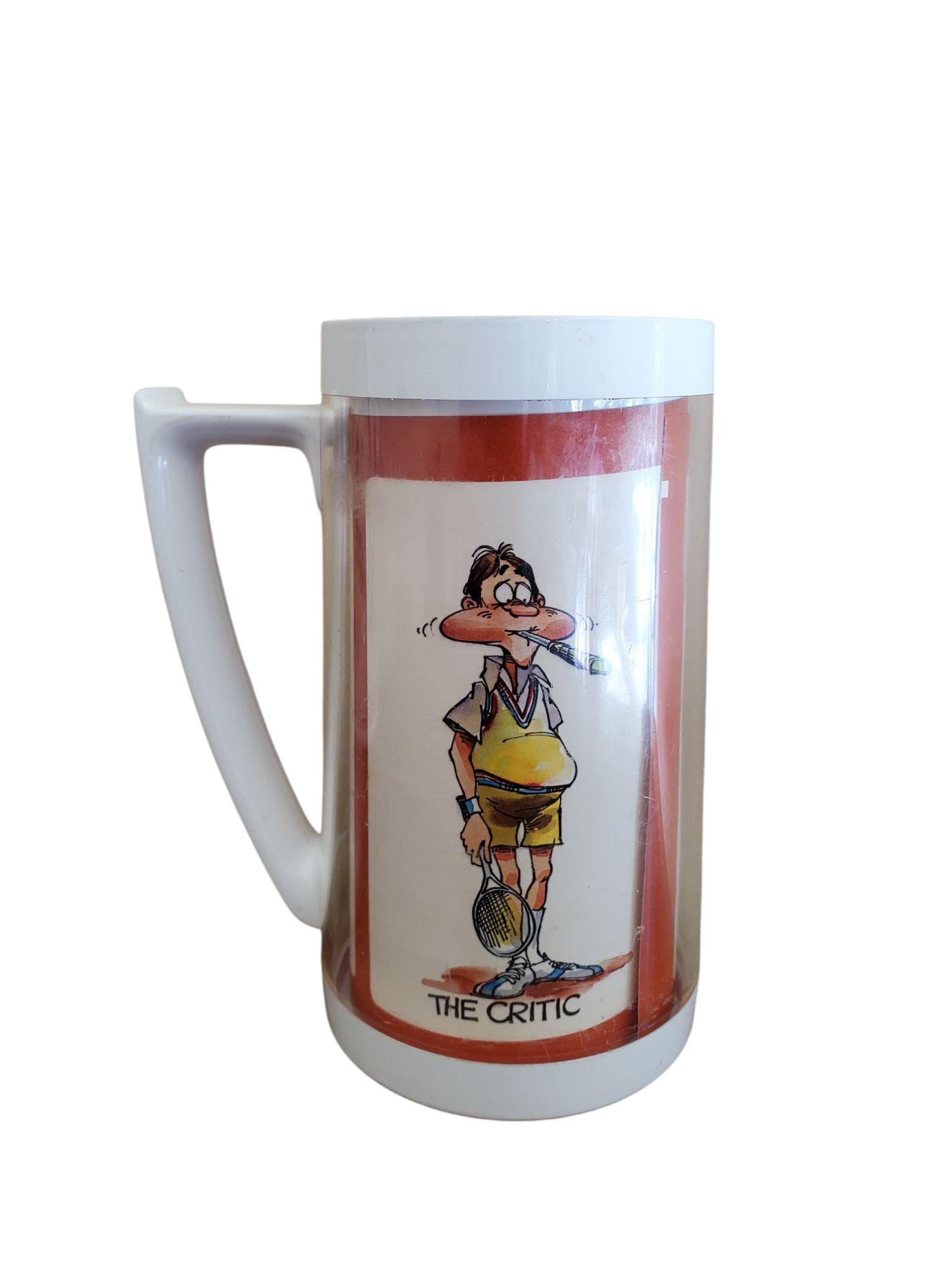 Vintage Thermo Serv Cup Mug Comic