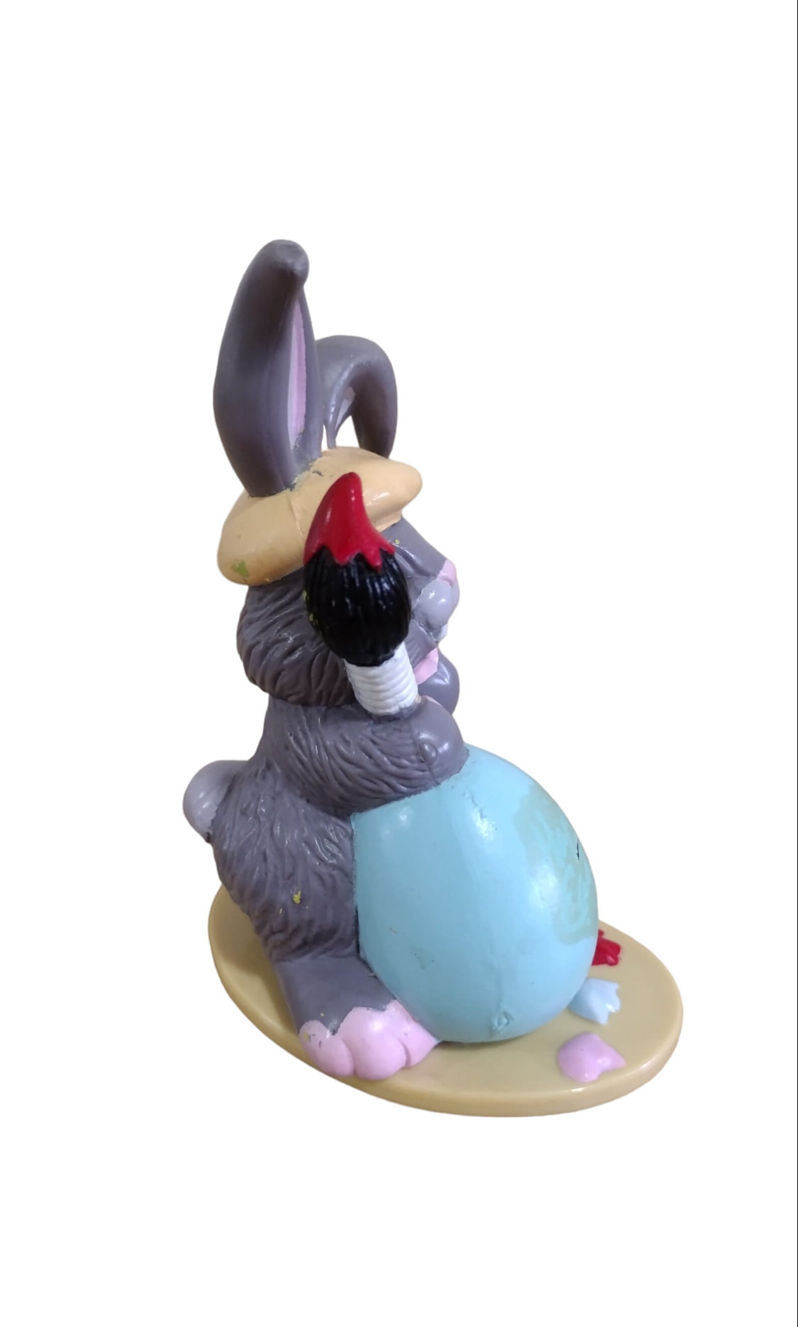 Trendmaster Rabbits Vintage Plastic Bunny Rabbit Artist Easter Decor Figurine Trendmasters ...