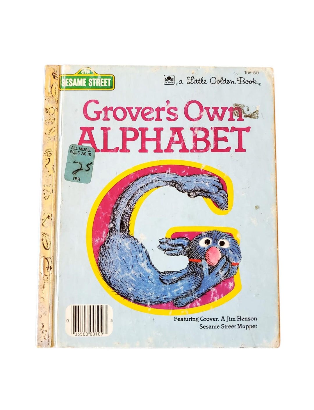 Grover Abc 1978 A Little Golden Book Sesame Street Grover's Own Alphabet Children ...