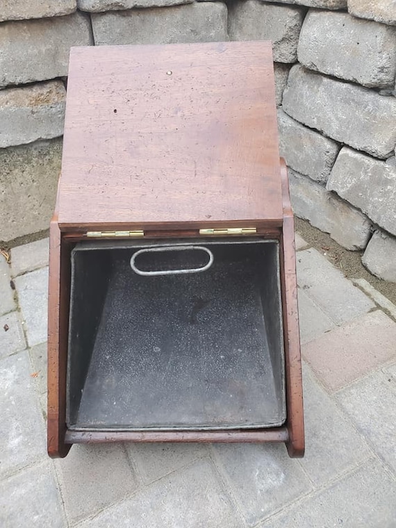 Vintage Holland Perdonium Coal Scuttle Box or Cabinet