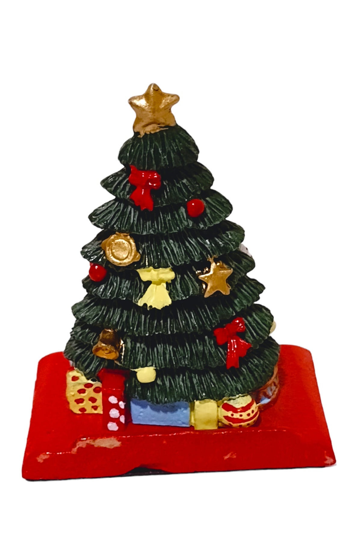 1995 Santa's Collection Resin Cast Iron Christmas Tree Etsy