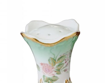 Vintage Limoges China Hat Pins Holder for 9 Pins
