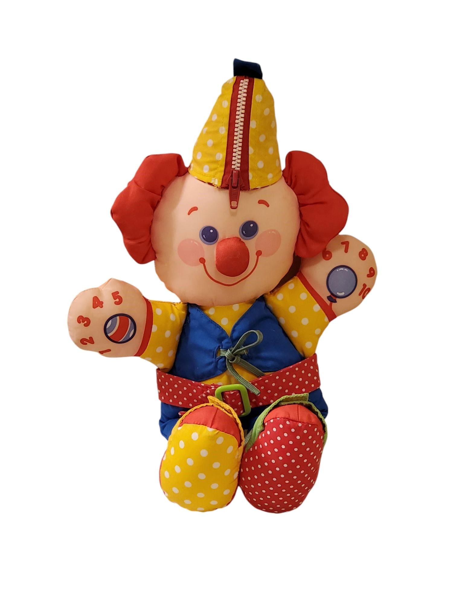 1990 Fisher Price Cloth Doll Happy Clown Play Doll Learning Toy - Etsy