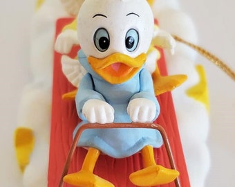 Vintage Grolier Disney Huey Dewey and Louie Christmas Ornament