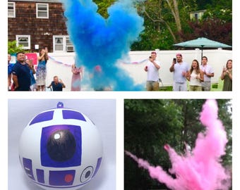 R2D2 Star Wars Gender Reveal Ball Gender Reveal Ideas Gender Reveal Star Wars
