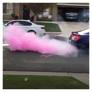 Premium Burnout Gender Reveal Tire Pack Burnout Pink Blue Yellow Red Green Orange Purple or White image 3