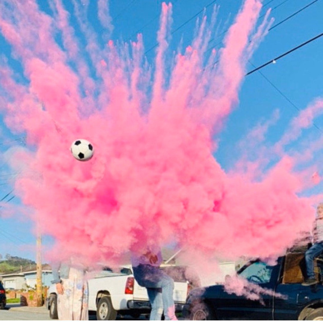 SOCCER BALL Gender Reveal Soccer Ball With Powder And/or Confetti Pink