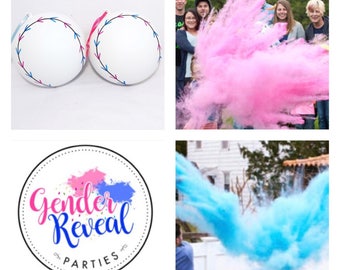 BASEBALL Pink and Blue Laces Gender Reveal Gender Reveal Ideas Baseball Reveal Gender Reveal Ball Gender Reveal Party Reveal Ball