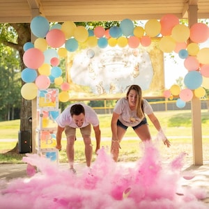 Rainbow Baby Gender Reveal Ball with Powder and/or Confetti image 1