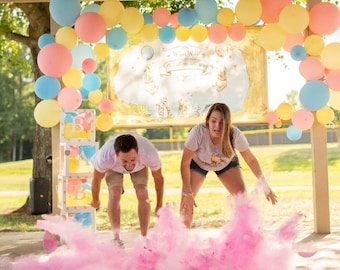 Rainbow Baby Gender Reveal Ball avec de la poudre et / ou des confettis