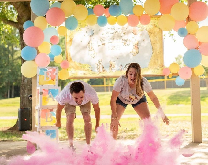 Rainbow Baby Gender Reveal Ball with Powder and/or Confetti