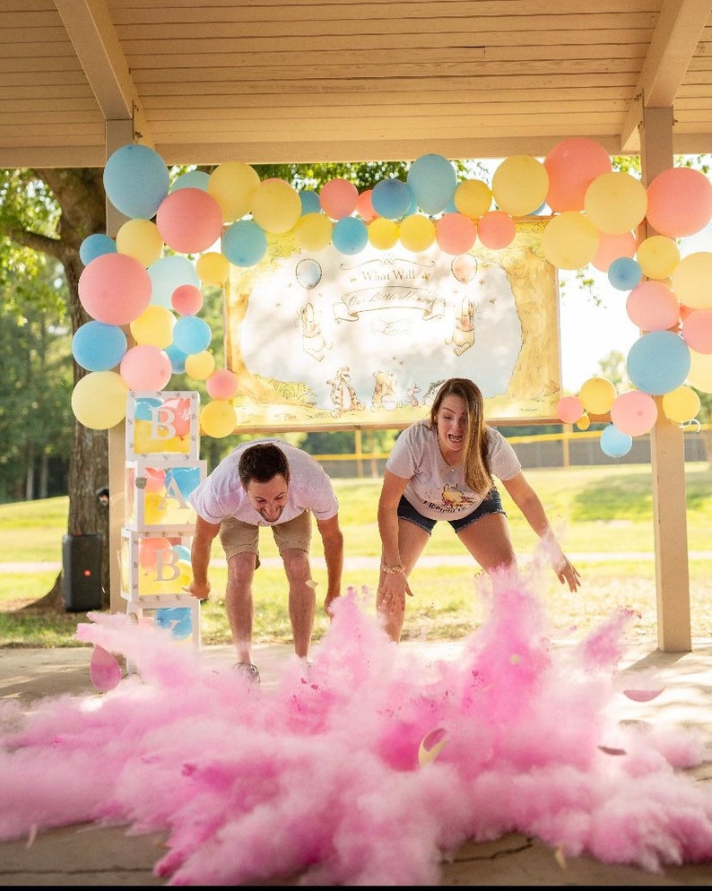 Rainbow Baby Gender Reveal Ball with Powder and/or Confetti image 1