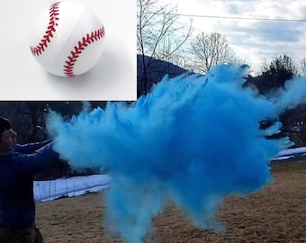 BASEBALL Gender Reveal! Handmade Gender Reveal Baseball In Assorted Powder Colors