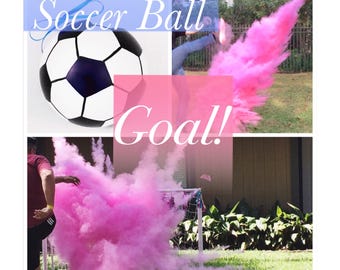 6.25 inch Soccer Ball Gender Reveal Soccer Ball Gender Reveal Ideas Gender Reveal Soccer Black And White