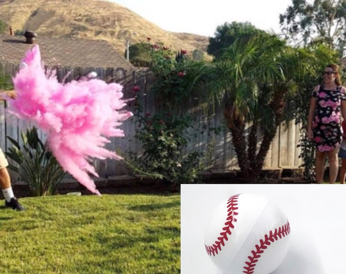 BASEBALL Gender Reveal! Handmade Gender Reveal Baseball In Assorted Powder Colors!