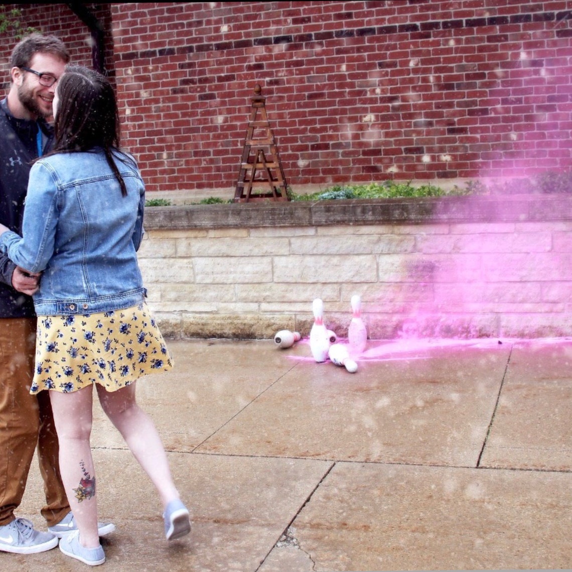 Bowling Ball Gender Reveal Bowling Ball Etsy