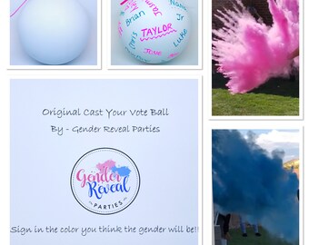 Cast Your Vote Gender Reveal Ball Gender Reveal Ideas Gender Reveal Cast Your Vote Ball